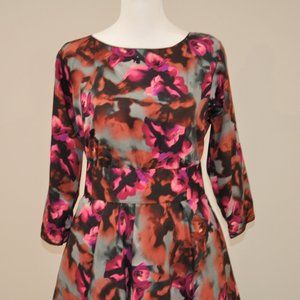 Multicolored Black Dress